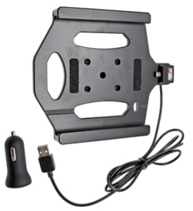 Active holder with USB-cable and cig-plug adapter for Samsung Galaxy Tab 4 8.0 SM-T335