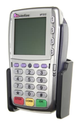 Passive holder with tilt swivel for VeriFone VX 810