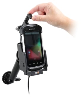 Holder with key-lock for Zebra TC72