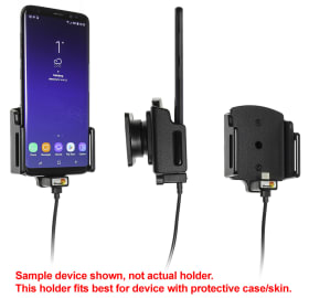 Active holder with USB-cable and cig-plug adapter for Samsung Galaxy S25 Ultra