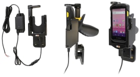Active holder for fixed installation for Zebra TC20