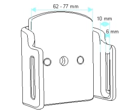 Passive holder with tilt swivel for Apple iPhone 13 Mini