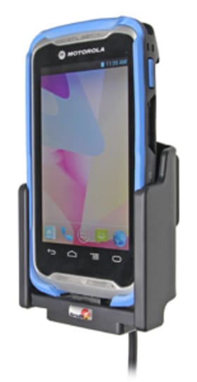 Active holder for fixed installation for Zebra TC55