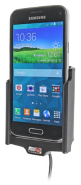 Active holder for fixed installation for Samsung Galaxy S5 Mini SM-G800F