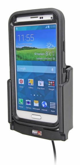 Active holder for fixed installation for Samsung Galaxy S5