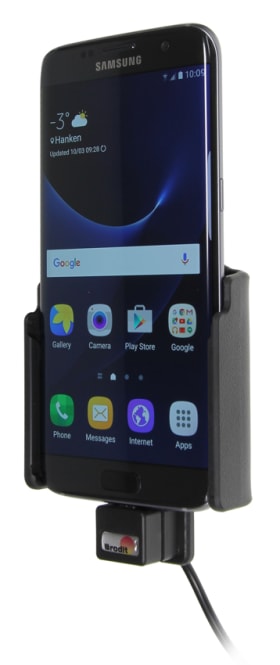 Active holder for fixed installation for Samsung Galaxy S7 Edge