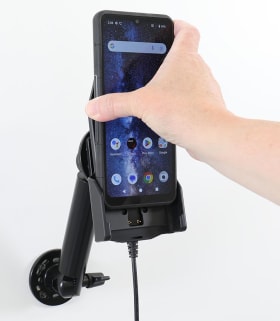 Active holder for fixed installation for Sonim XP Pro
