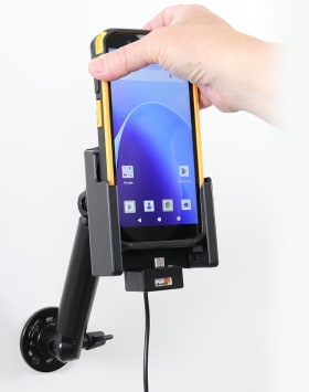 Active holder with USB-cable and cig-plug adapter for CipherLab RS38