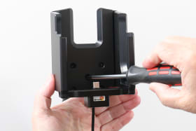 Active holder with USB-cable and cig-plug adapter for CipherLab RS38