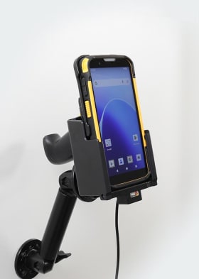 Active holder with USB-cable and cig-plug adapter for CipherLab RS38