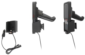 Active holder with USB-cable and cig-plug adapter for Honeywell CK62