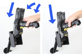 Passive holder with tilt swivel for Zebra MC9400