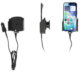Active holder with USB-cable and cig-plug adapter for Apple iPhone Air