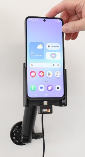 Active holder with USB-cable and cig-plug adapter for Samsung Galaxy A36