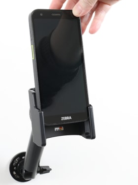 Passive holder with tilt swivel for Zebra TC501