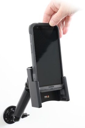 Passive holder with tilt swivel for Zebra TC501