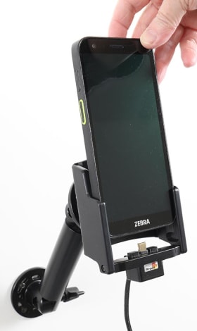 Active holder with USB-cable and cig-plug adapter for Zebra TC501