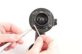 Active holder for fixed installation for Zebra TC501