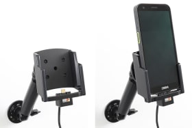 Active holder for fixed installation for Zebra TC501