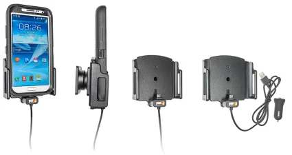 Supporto Brodit Active Con Cavo Accendisigari - Holder Per Smartphone Con Ricarica Integrata