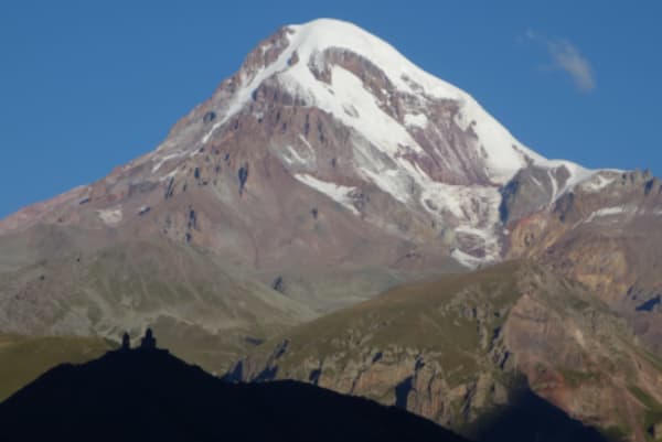 Ski Riding from the Top  of Mount Kazbegi - 1
