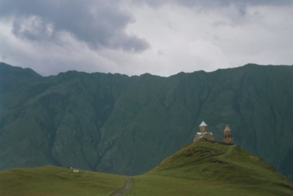 Ski Riding from the Top  of Mount Kazbegi - 9