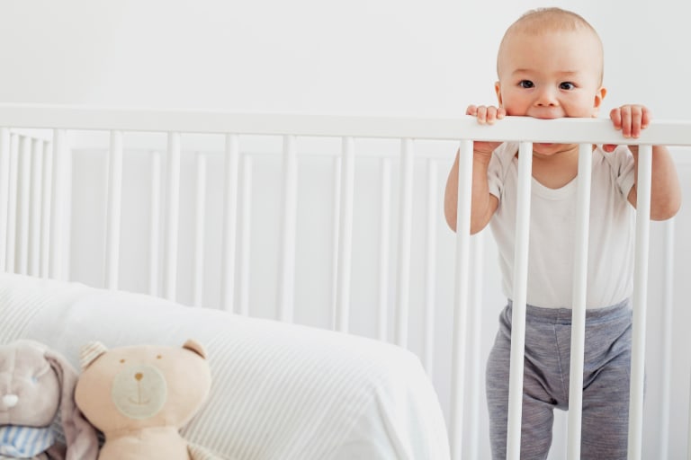 cot bed teething rail protector