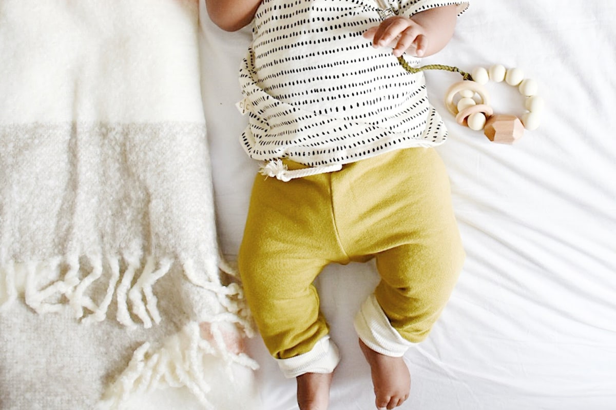 yellow leggings baby