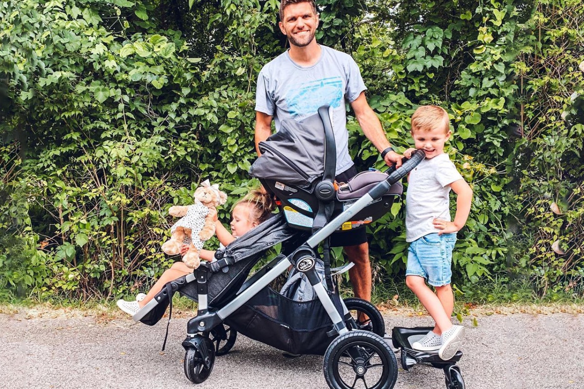 double buggy for baby and 3 year old