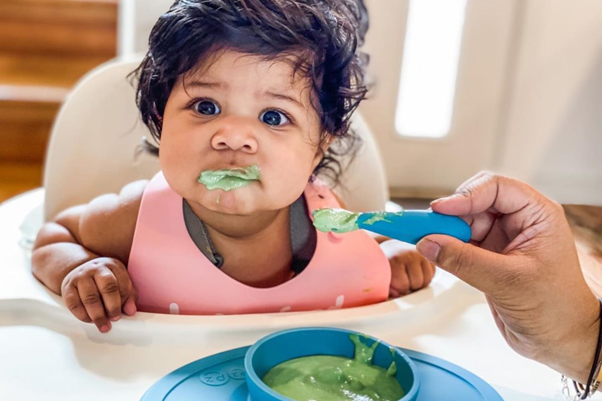 Baby Bowls, First Stage with Bendable Baby Spoons Fork, Suction Toddler Plates - for Toddler with Lid Straw, Non-Slip Baby Bowl Baby Plates, Infant