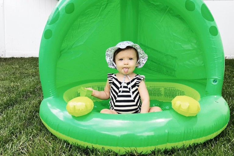 baby sun hat with elastic