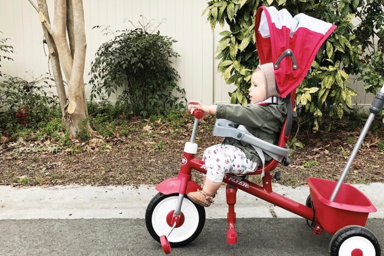 tricycle for toddlers with push bar