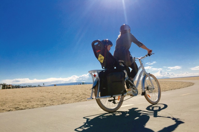 safest way to ride bike with baby