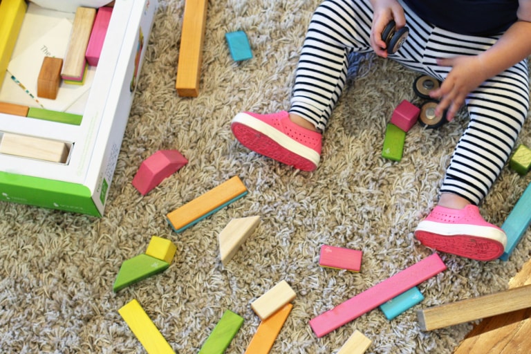 playing blocks for toddlers