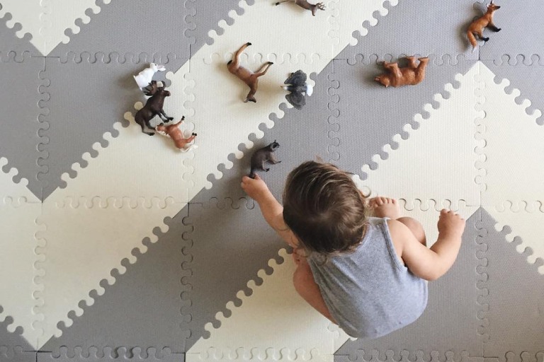 neutral foam play mat