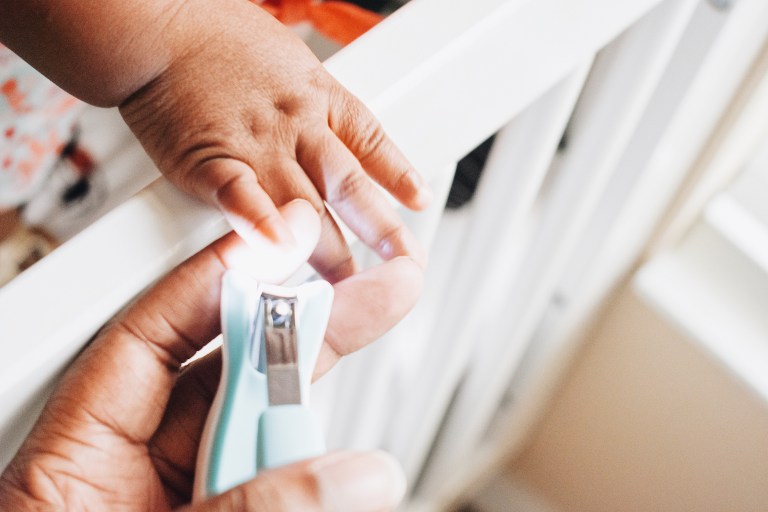 best way to trim infants nails