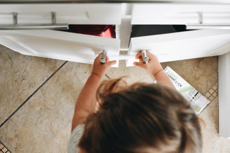 These Baby-Proof Cabinet Locks Use Magnets To Open and Close 