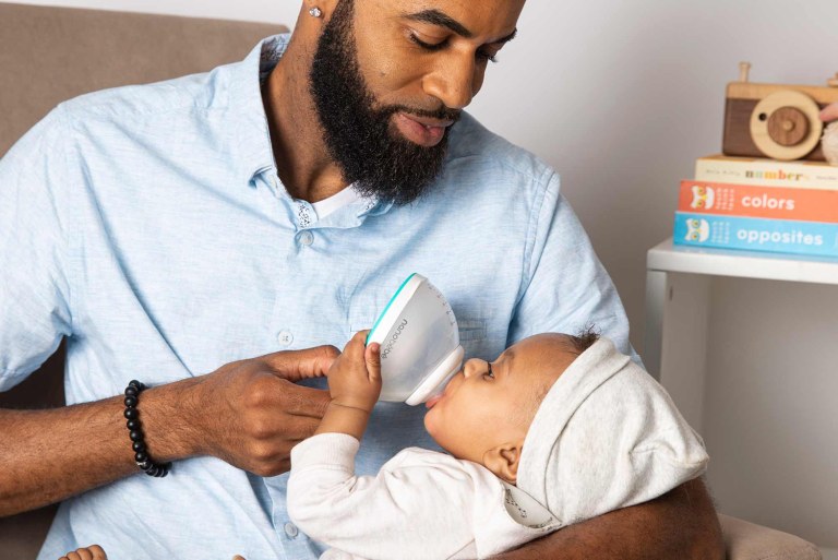 Bottle feeding the breast fed baby