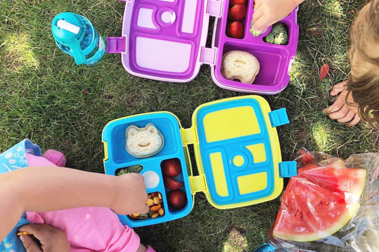 W & P Lunch Box + Utensil Set Light Pastel Pink