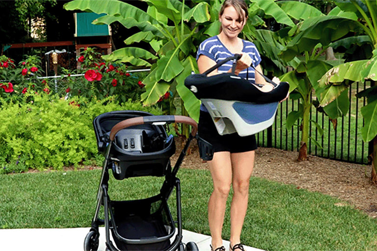 A Wearable Car Seat Meets Chic Stroller: The Tayla XP Travel System.