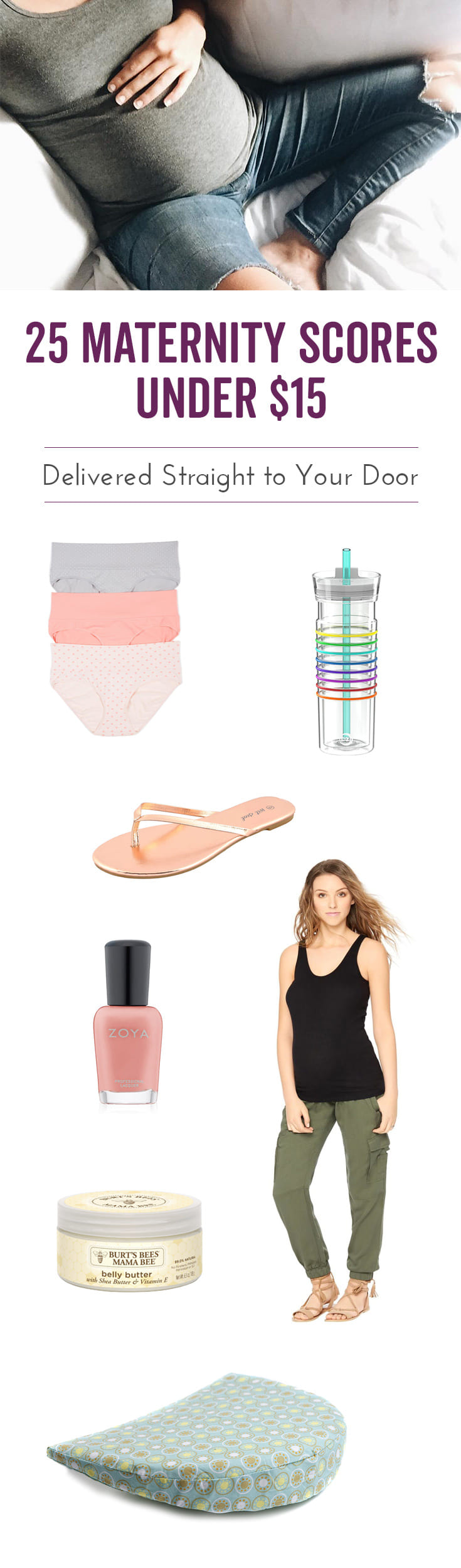 You need all the things to accommodate your growing bump, but it’s so dang hard to get off the couch these days...