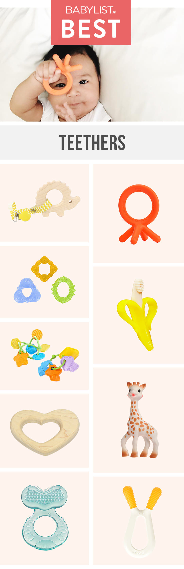 Have a drooling baby? You're going to need one of these soothing—and cute!—teethers.