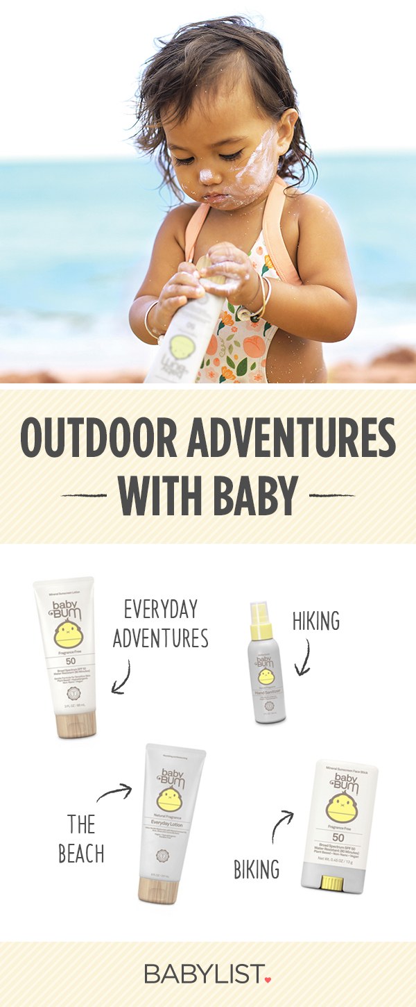 Headed outdoors with baby? Here is the gear and products you need to keep baby safe in the sun including the best baby sunscreen, safe insect repellant for babies, hand sanitizer for babies and more.