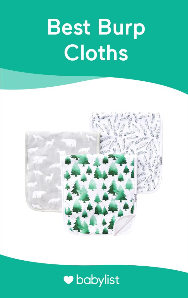 Trust us—you're going to want a burp cloth on hand 24/7 to help with baby's messes.