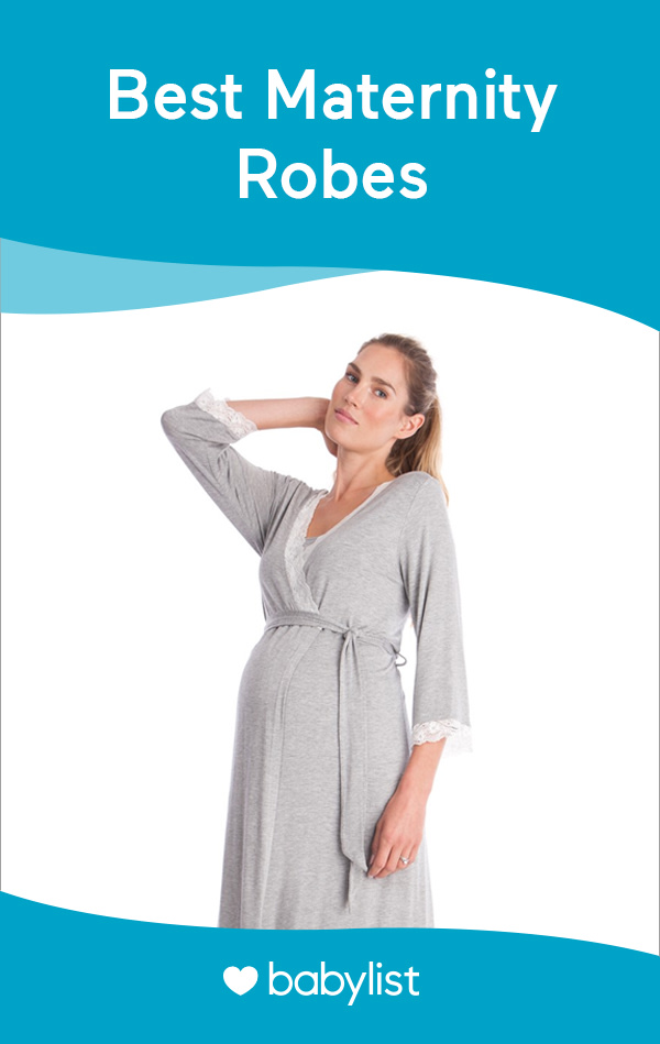 plus size maternity gown and robe