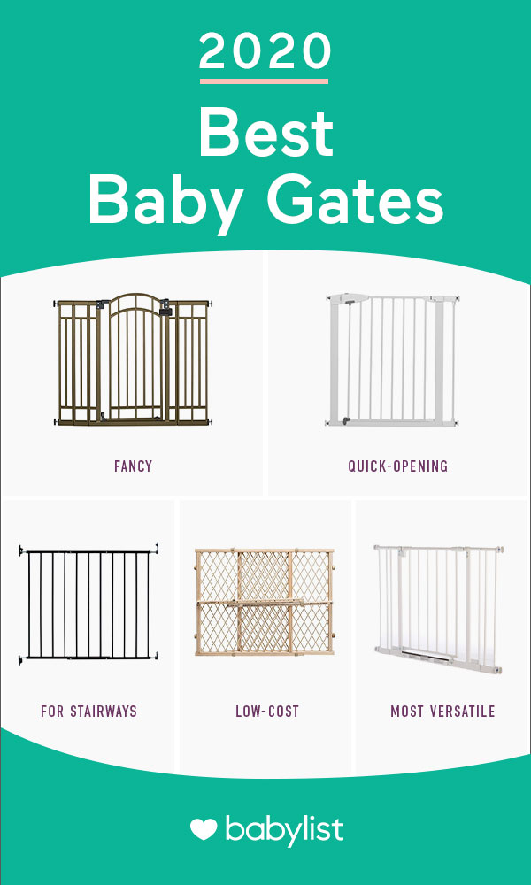 best baby gate for top of stairs with banister and wall