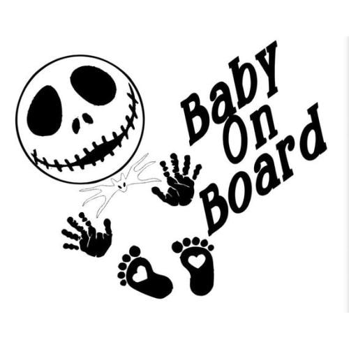 Download Bumper Stickers Nightmare Before Christmas Nightmare On Board Decal Jack Baby On Board Paper Party Supplies