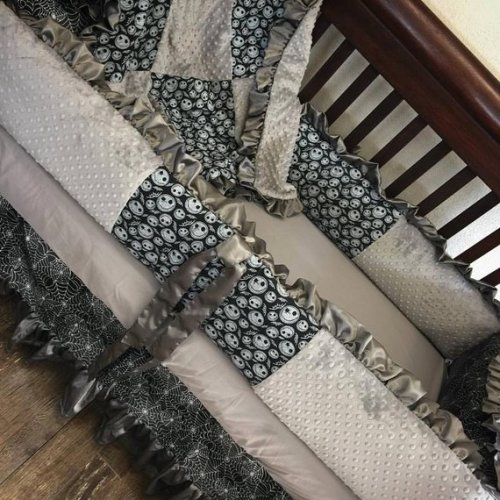 jack skellington crib bedding