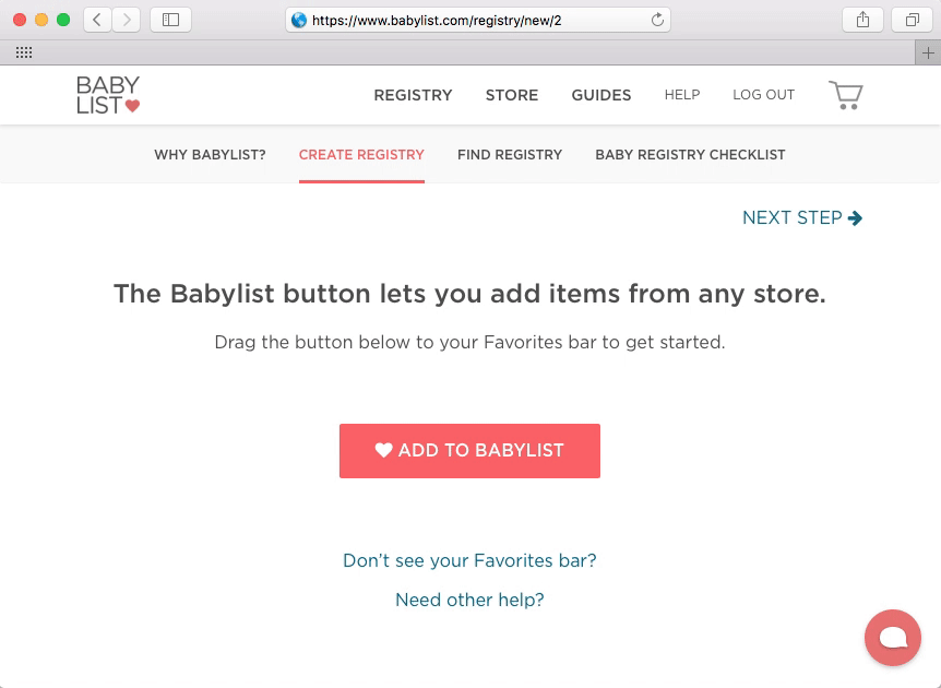 babylist find registry