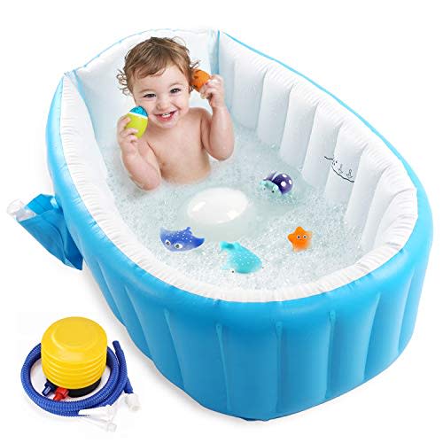 3pc Bathroom Tub Bathing Elbow Pad and Knee Cushion for Infant Toy and Baby Accessories Baby Bath Kneeling Pad Mat Extra Thick for Baby Bathtub Bath Kneeler and Elbow Rest with Faucet Spout Cover
